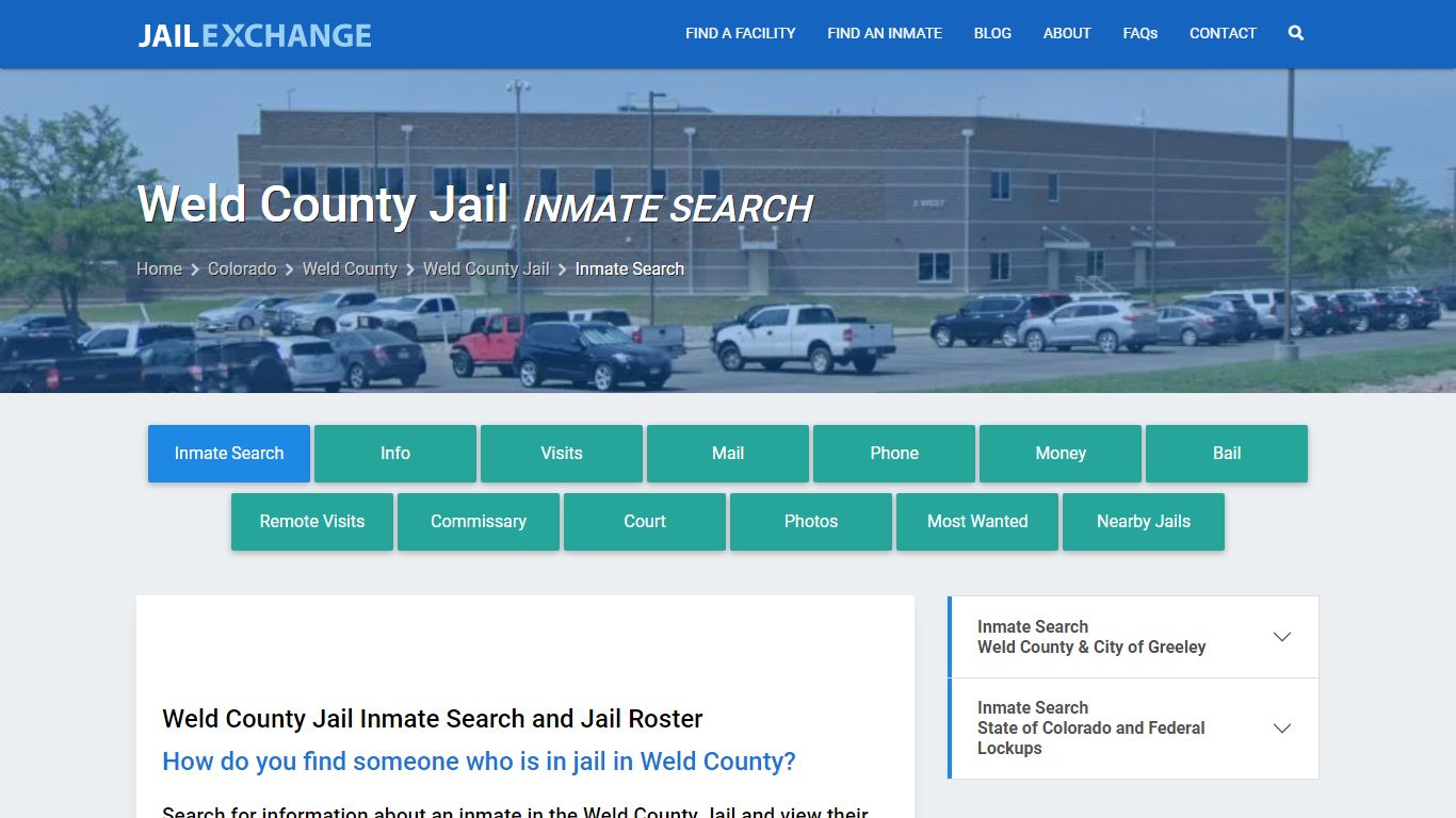 Inmate Search: Roster & Mugshots - Weld County Jail, CO