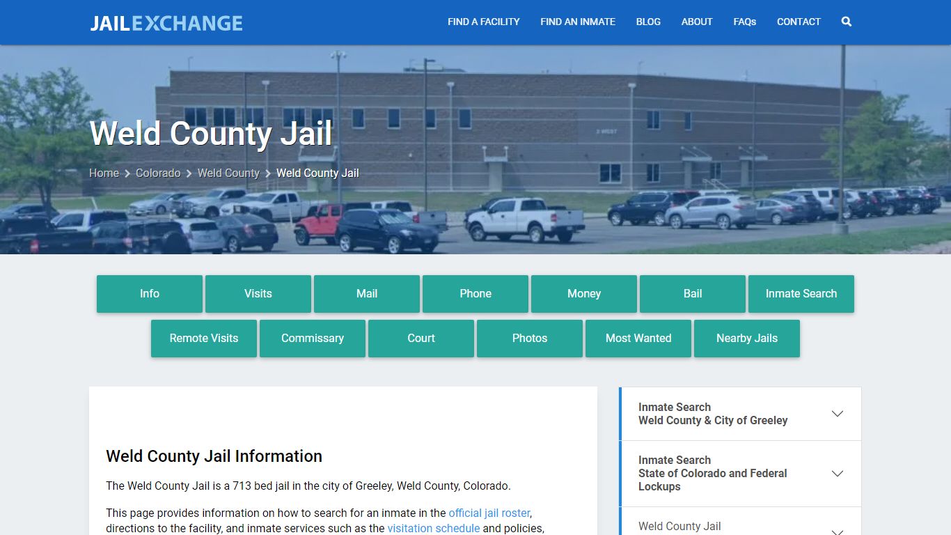 Weld County Jail, CO Inmate Search, Information